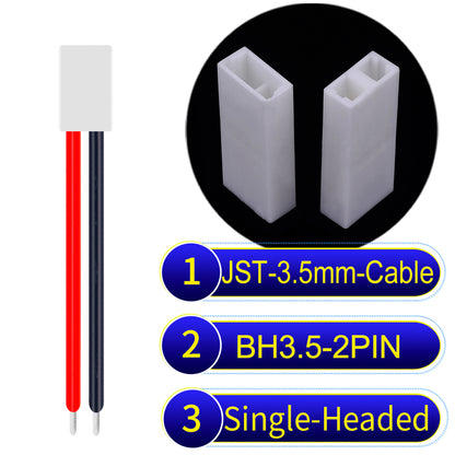 JST BH3.5 2-Pin female Single-Headed 3.5mm PVC Cable