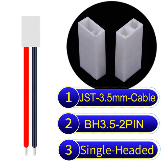 JST BH3.5 2-Pin female Single-Headed 3.5mm PVC Cable