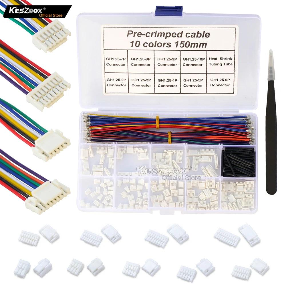 JST GH1.25mm Male Connector Kit