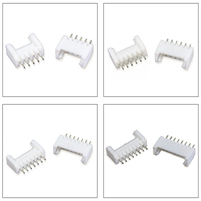 Layout of all components in the JST HY2.0 DIP connector kit for easy identification