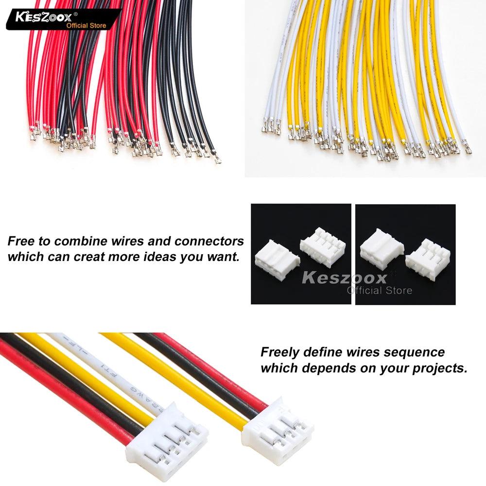 JST PH2.0 3P/4P 22AWG Terminal Wire Kit-1