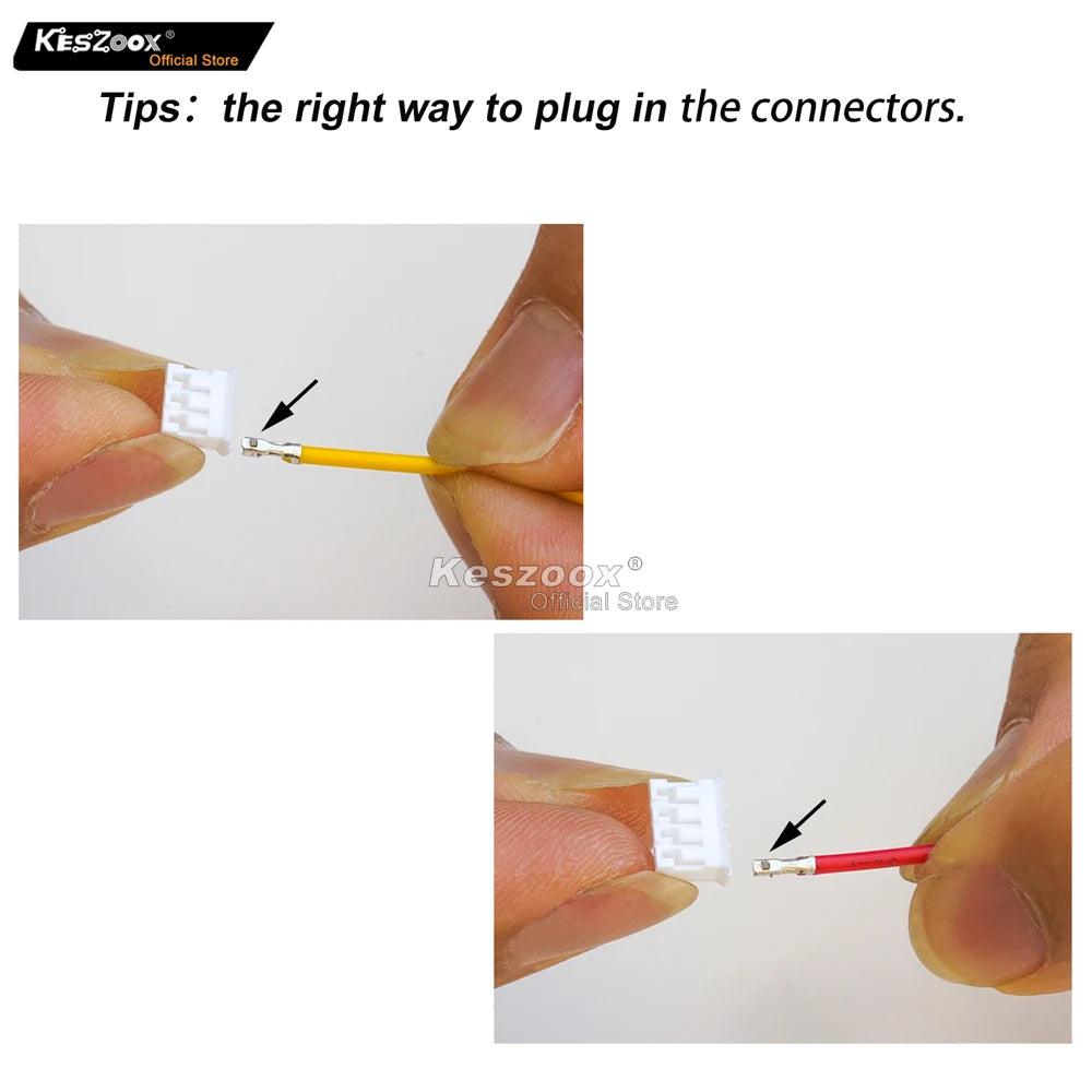 JST PH2.0 3P/4P 22AWG Terminal Wire Kit-2