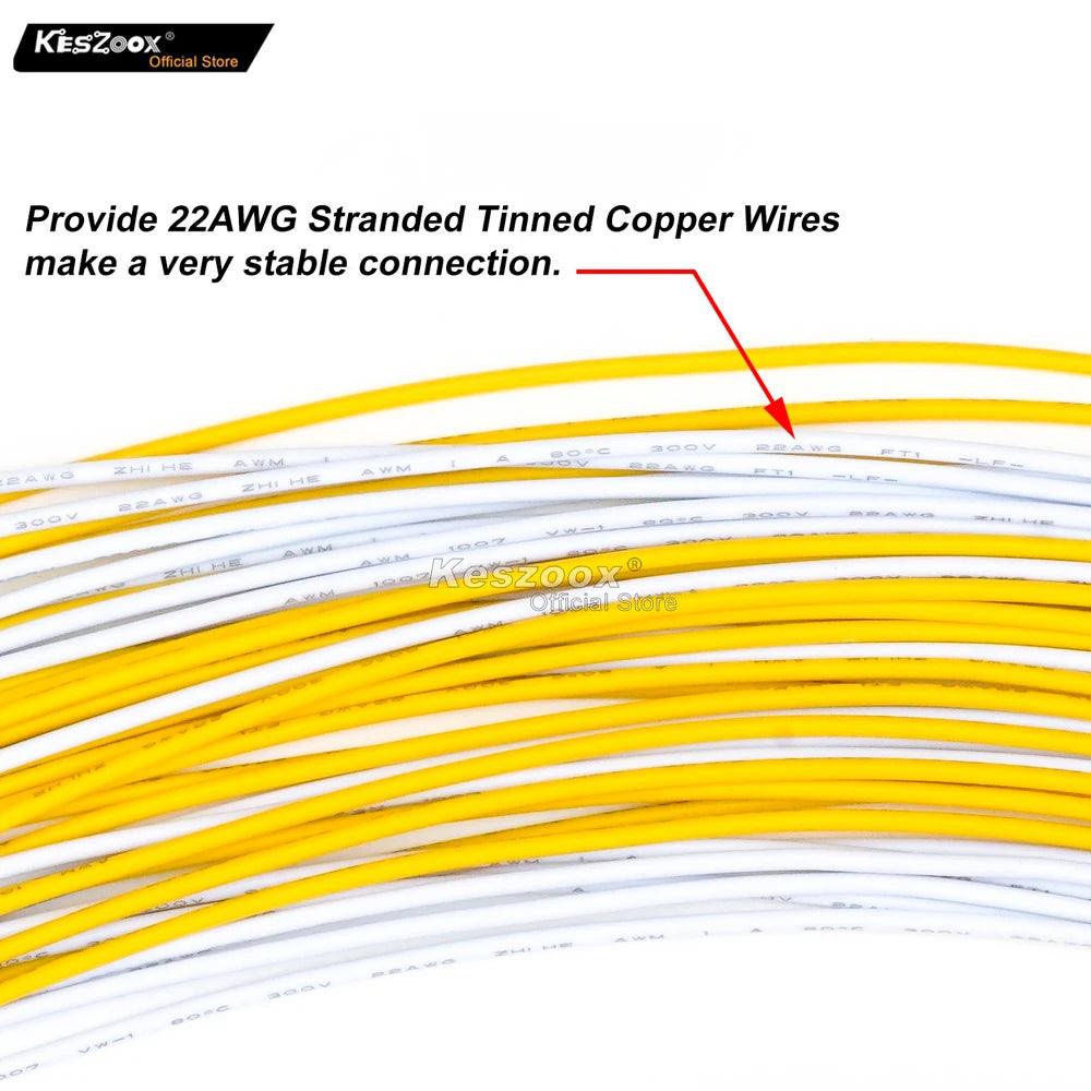 JST PH2.0 3P/4P 22AWG Terminal Wire Kit-5