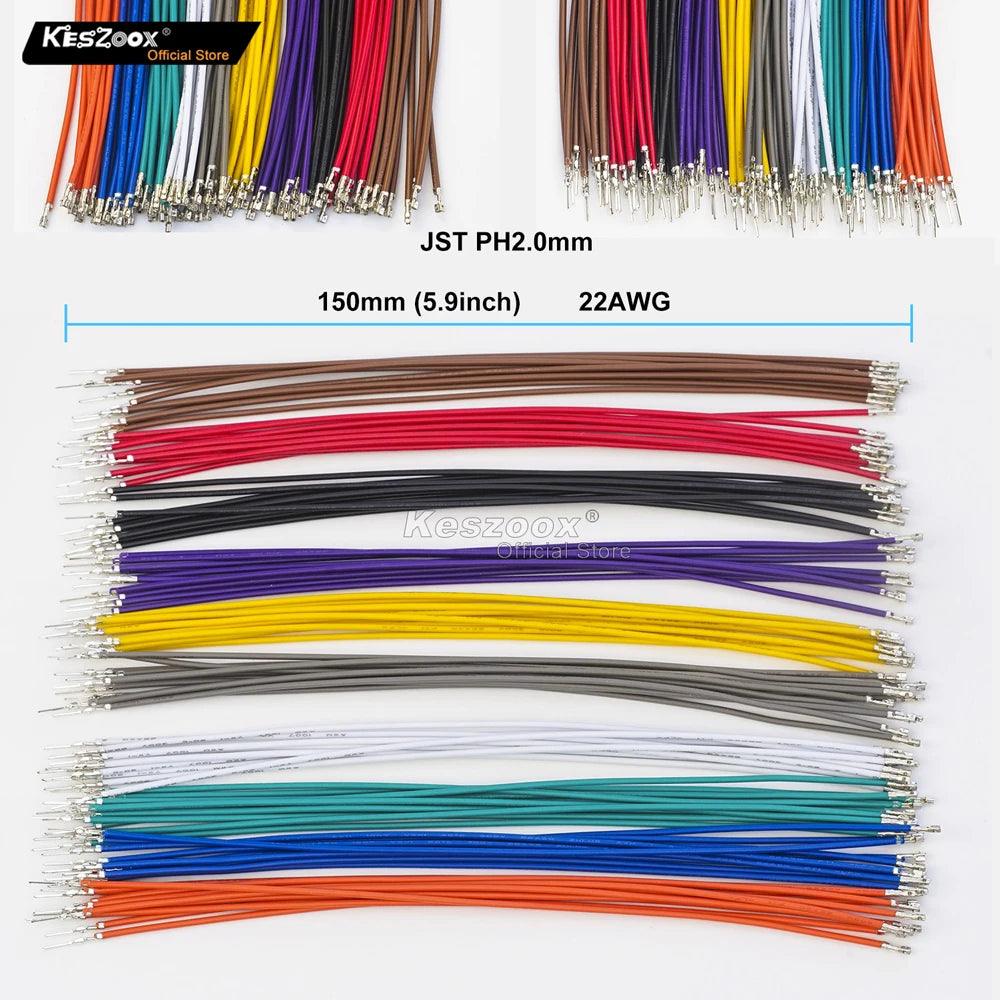 JST PH Male/Female Housing 22AWG Cable Connector Kit-3