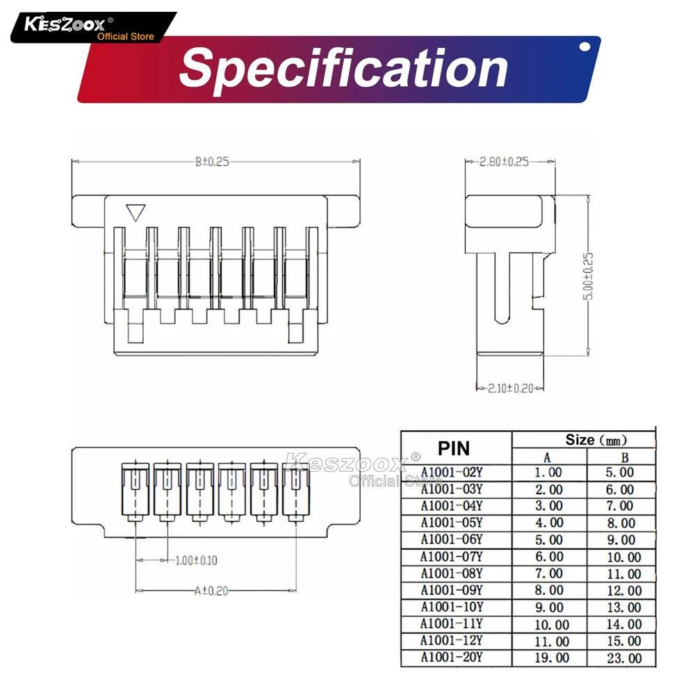 JST SH1.0 Cable Connector Kit-4