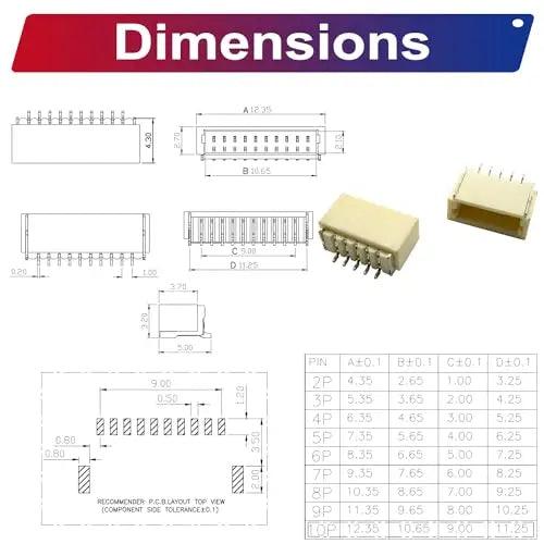 JST SH1.0 SMT Header Kit-4