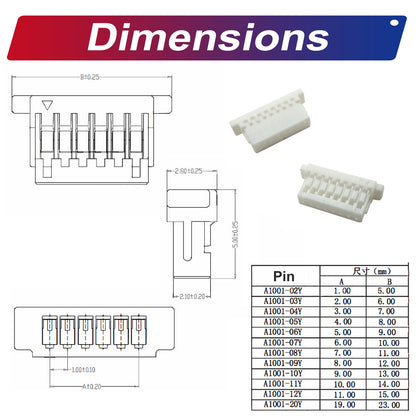 JST_SH1.0_to_Dupont_2.54_Connector_Kit_for_Electronic_DIY_Projects