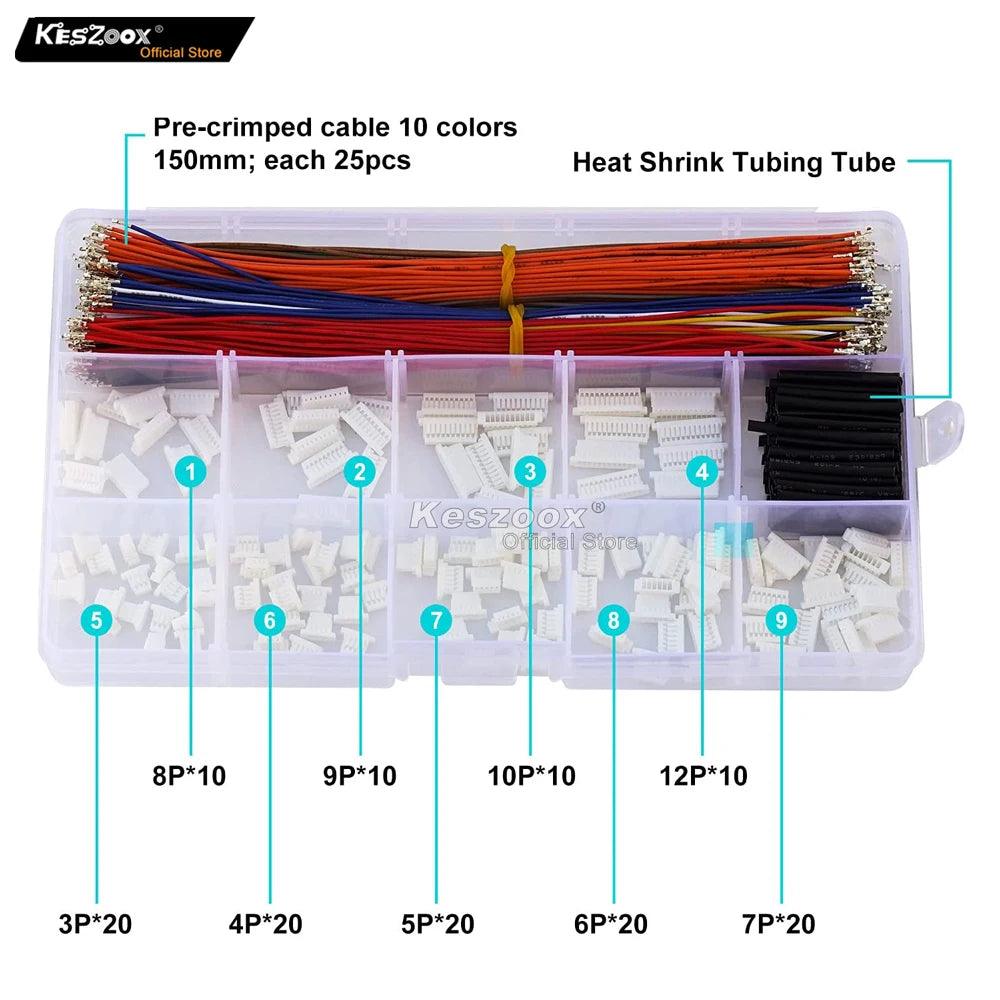 JST SH 1.0 Cable Connector Kit-1