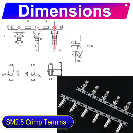 JST SM 2.5mm wire harness