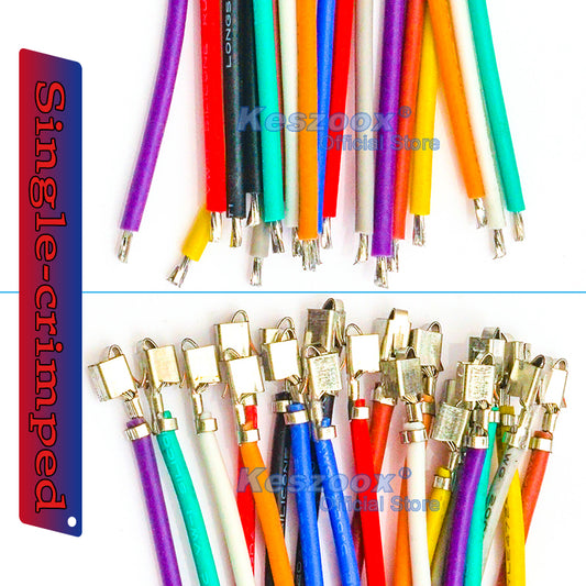 JST VH 3.96mm Female single-head Pre-Crimped Terminal Silicone Cable (Without Connector), 20AWG UL3239 Soft Wire 200℃ Heat Resistant 3KV 5A