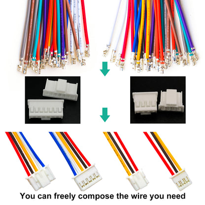 JST_XA_2.5_Connector_Kit_with_Pre-Crimped_Wires_for_Electronic_Projects