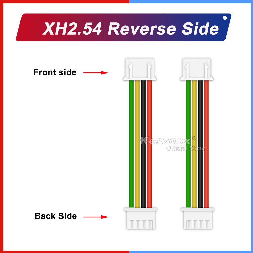 JST XH 2.54mm 10-pin cable connector both sided-4