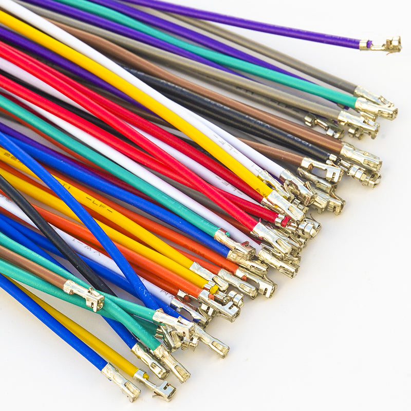 JST XH 2.5mm Female Pre-Crimped Terminal single-head Cable (Without Connector), 22AWG UL1007 PVC
