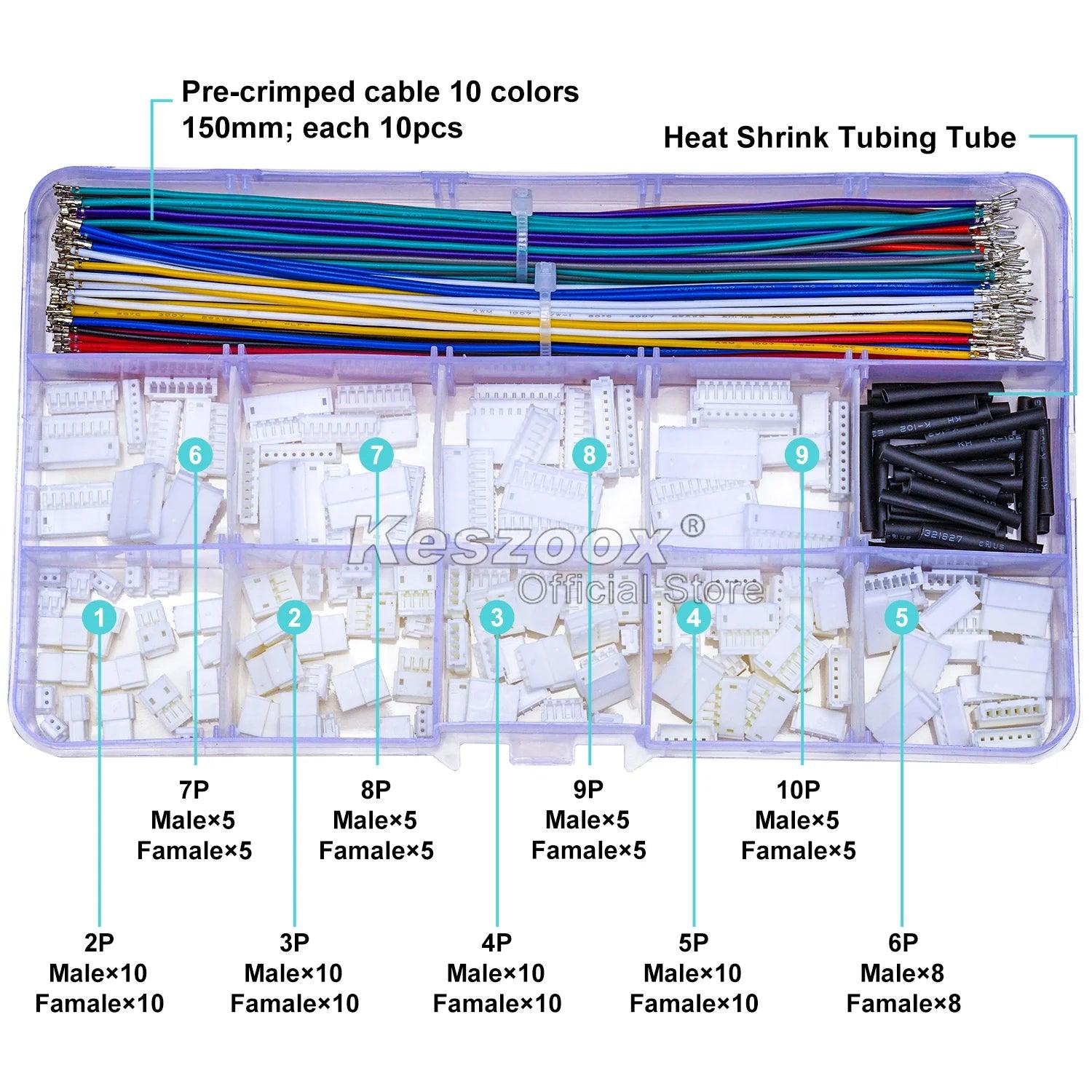 JST ZHR1.5mm Connectors Male Female  kit-1