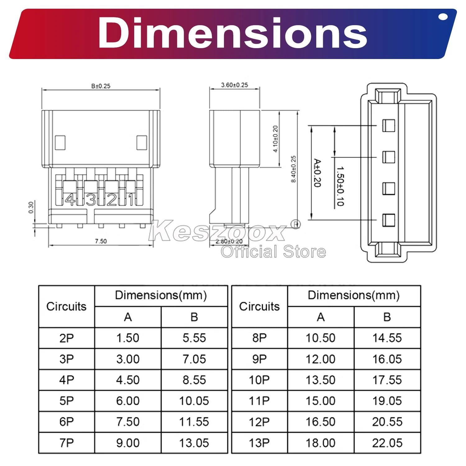 JST ZHR1.5mm Connectors Male Female kit-16