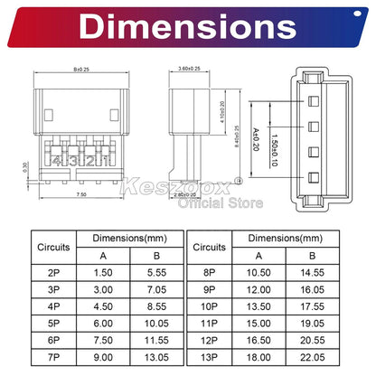 JST ZHR1.5mm Connectors Male Female  kit-5