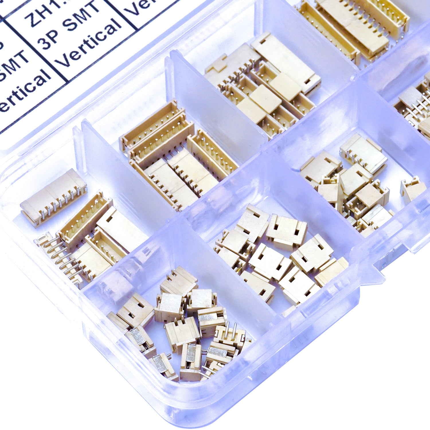 JST_ZH_1.5mm_SMT_Vertical_Header_Connector_Assortment_Kit