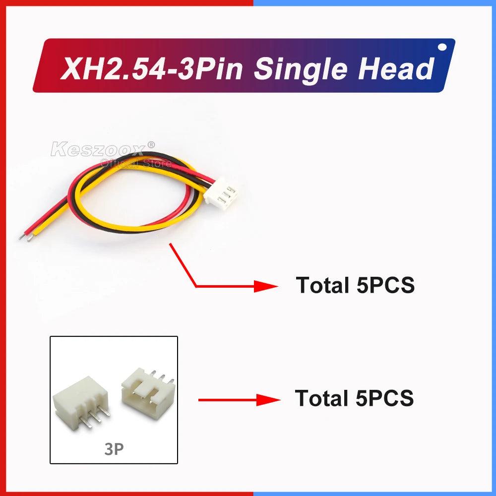 JST xh connector 3Pin Terminal wire 5