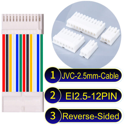JVC_EI2.5mm_12Pin_Reverse-Side-Head_22AWG_PVC_Cable