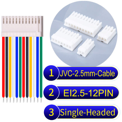 JVC_EI2.5mm_12Pin_Single-Headed_22AWG_PVC_Cable