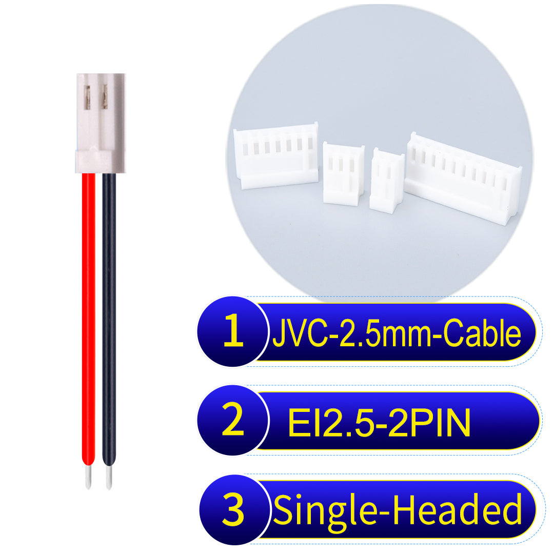 JVC_EI2.5mm_2Pin_Single-Headed_22AWG_PVC_Cable