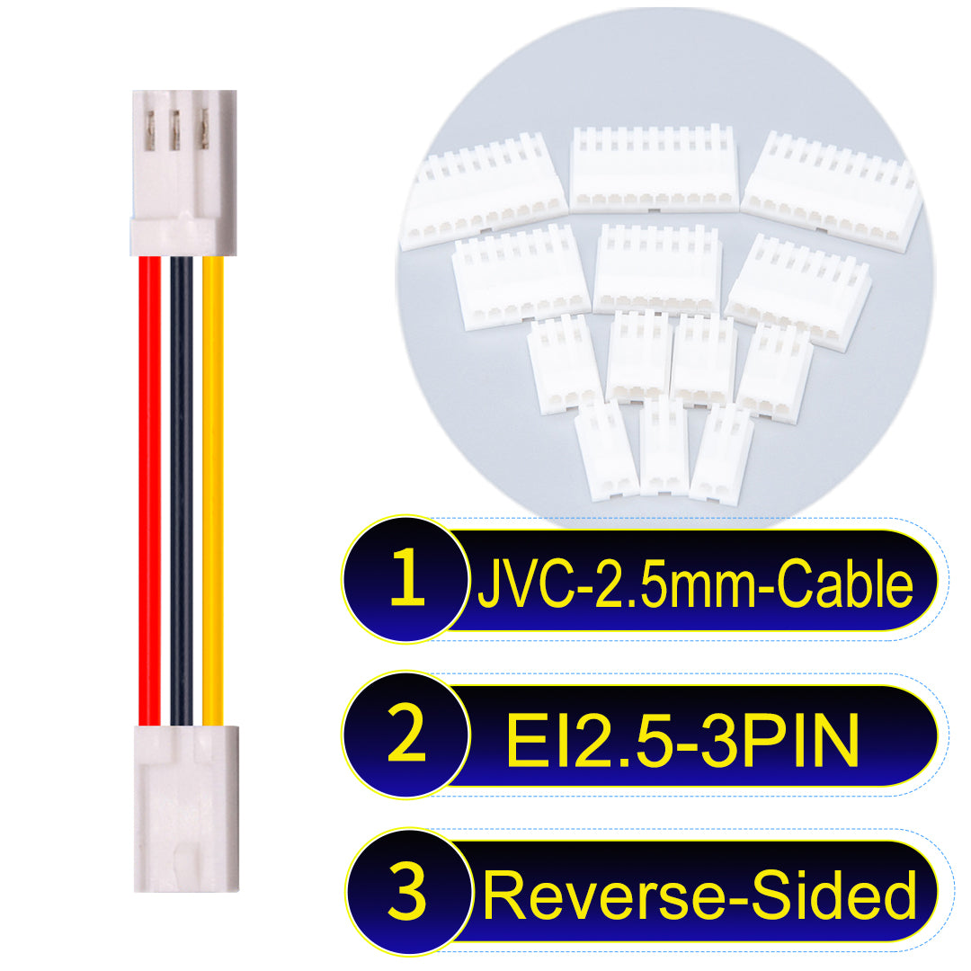 JVC_EI2.5mm_3Pin_Reverse-Side-Head_22AWG_PVC_Cable