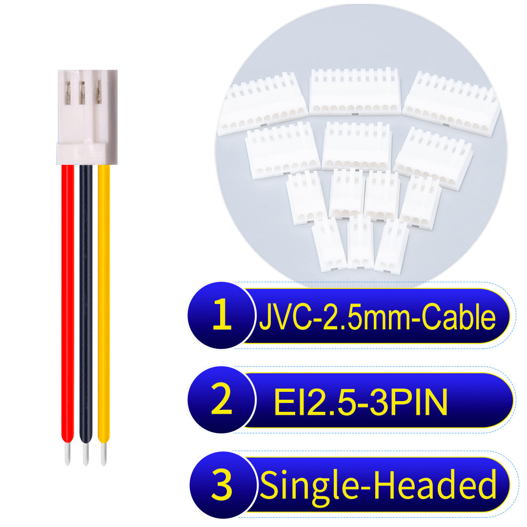 JVC_EI2.5mm_3Pin_Single-Headed_22AWG_PVC_Cable