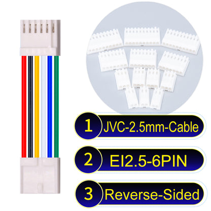 JVC_EI2.5mm_6Pin_Reverse-Side-Head_22AWG_PVC_Cable