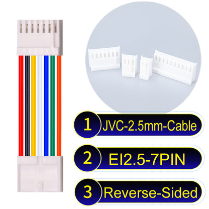 JVC_EI2.5mm_7Pin_Reverse-Side-Head_22AWG_PVC_Cable