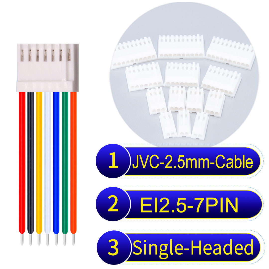 JVC_EI2.5mm_7Pin_Single-Headed_22AWG_PVC_Cable