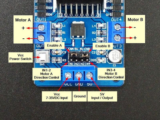 L298N Dual H-Bridge Motor Control Module