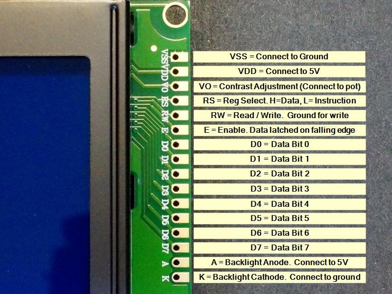 LCD1602 16×2 Blue LCD Display