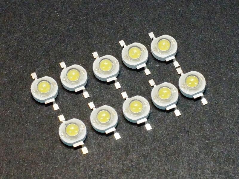 LED 3W Cool White 10000-12000K (10-Pack)