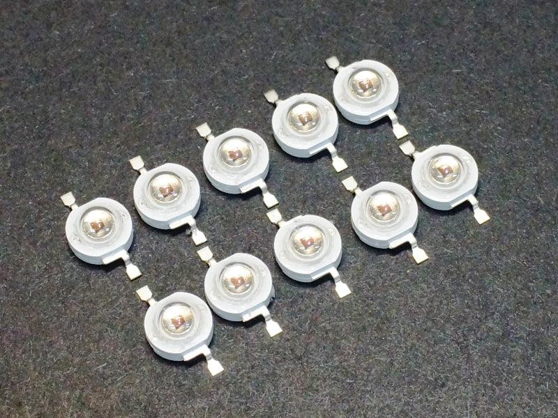 LED 3W Orange 600-605nm (10-Pack)