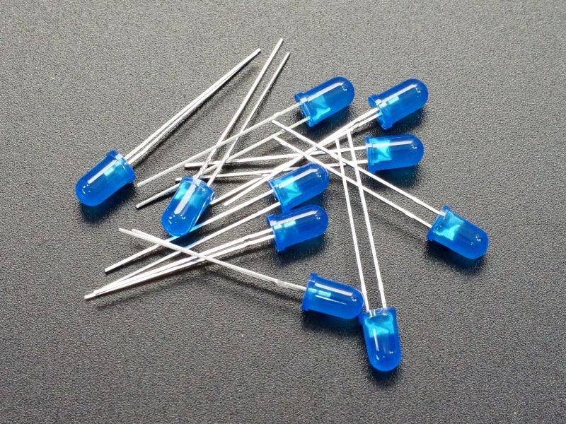 LED Blue 5mm Diffused General Purpose (10-Pack)