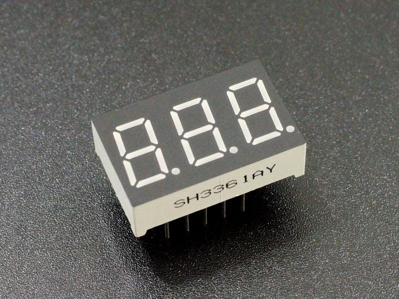 LED 7-Segment 0.36″ CC 3-Digit