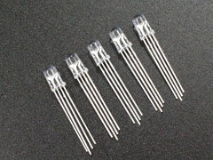 LED RGB 5mm Clear CC (5-Pack)