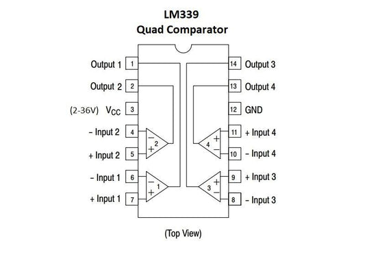LM339 Quad Voltage Comparator