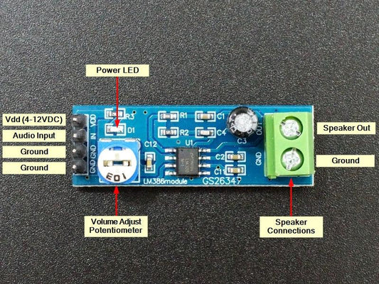 LM386 Audio Amplifier Module