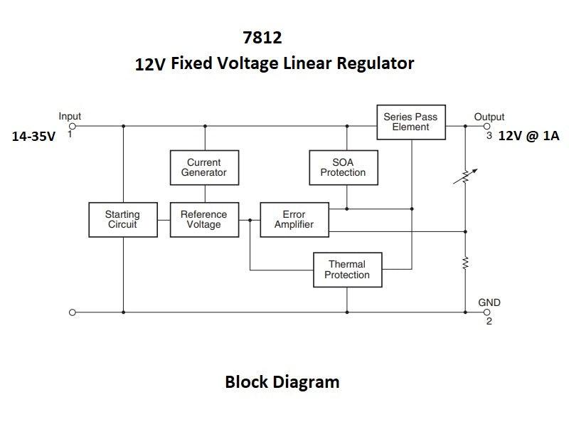 7812 Voltage Regulator 12V / 1A