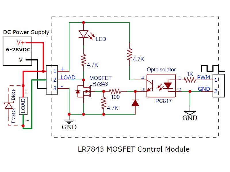 LR7843 MOSFET Control Module