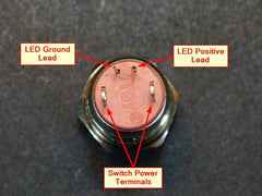 Latching 12mm Switch with Red Light Ring