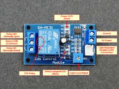 Light Sensitive LDR Relay Module 12V