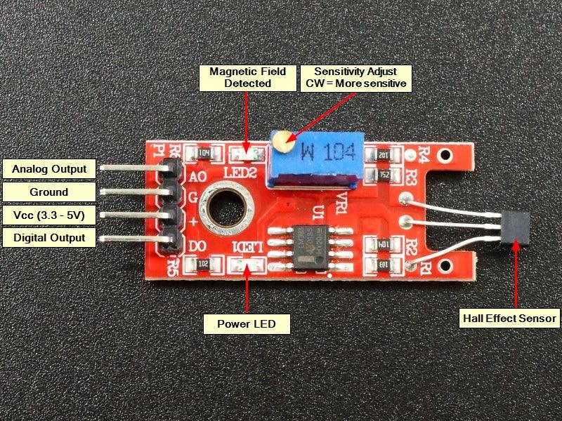 Linear Hall Effect Sensor Module