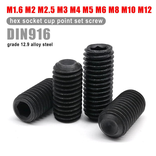 M1.6_M12_DIN916_black_12.9_steel_hex_socket_Allen_cup_point_set_screw_grub_bolt