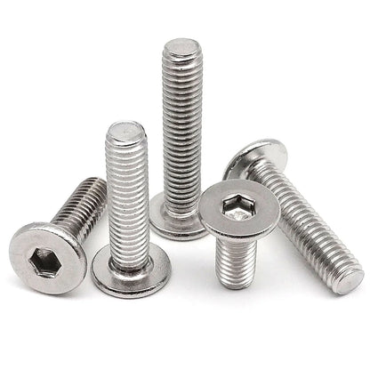 M1.6_M8_304_Stainless_Steel_Hex_Socket_Ultra-Thin_Flat_Wafer_Head_Screws_Front_View
