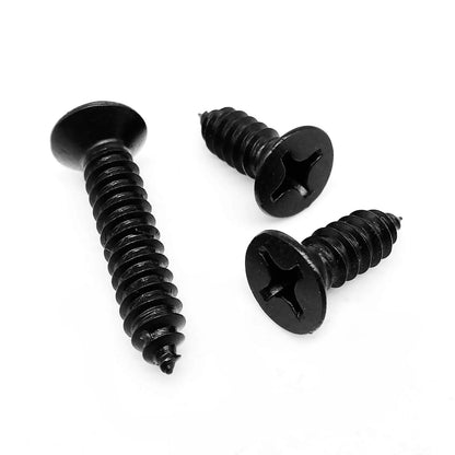 M1.7_M6_self-tapping_wood_screw_flat_countersunk_cross_Phillips_black_zinc_plated_304_stainless_steel