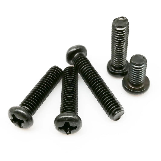 M1_M4_Black_Carbon_Steel_Phillips_Pan_Head_Screw_GB818_Front_View