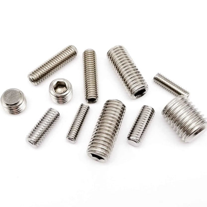 M2-M8_Allen_hex_socket_flat_point_set_screw_304_stainless_steel