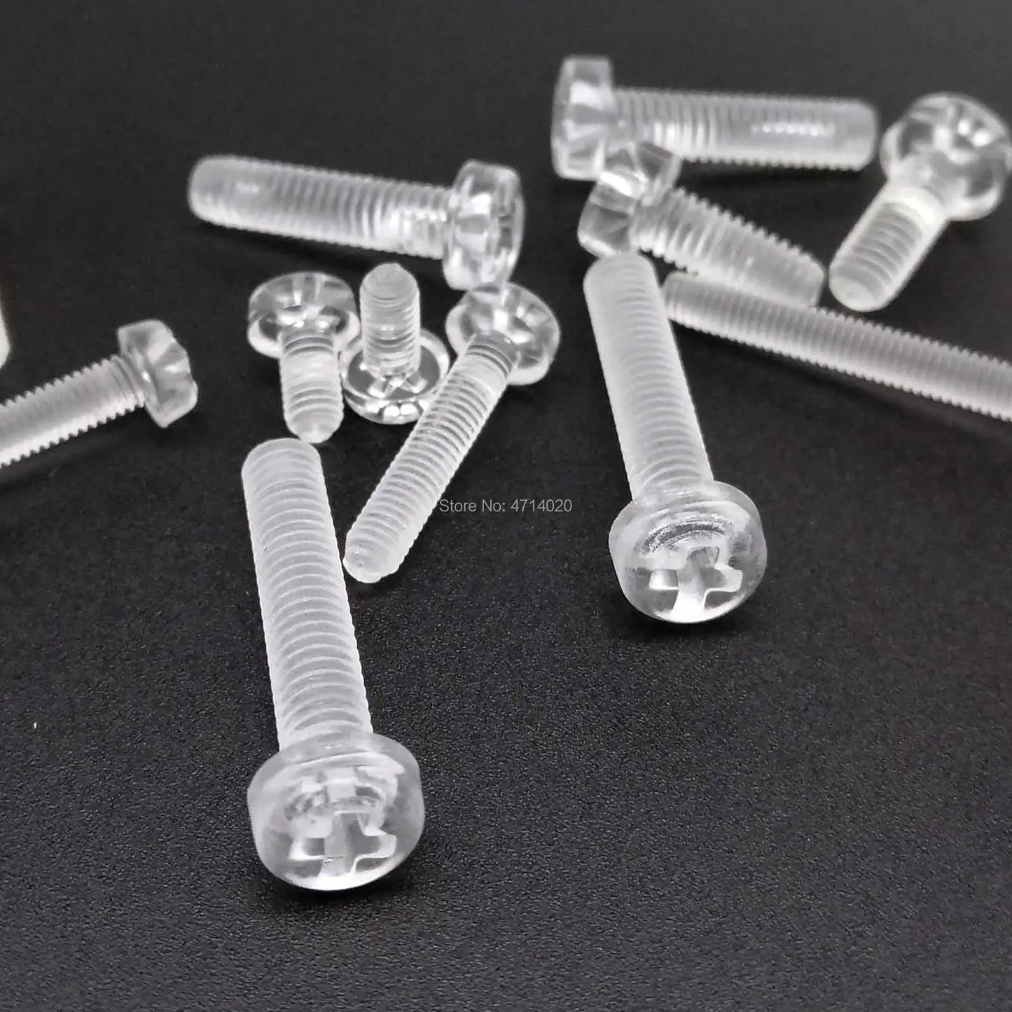 M3-M4_clear_plexiglass_cross_Phillips_round_head_screw_bolt_length_4-25mm